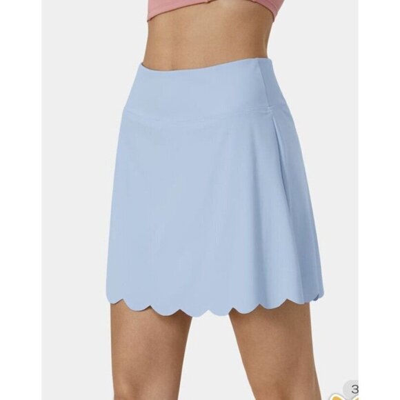 Halara Cloudful Air Fabric High Waist 2-1 Side Pocket Cool Touch Tennis Skirt (M - Picture 4 of 10